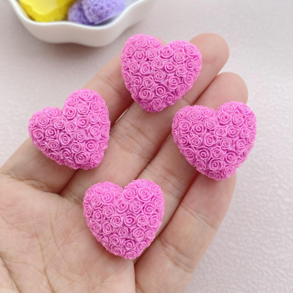 

Смола Барвиста Мультяшна Троянда любов Плоска Спинка Камінь 6ШТ DIY Різдво Хелловін Декор Фігурки Аксесуари для Скрапбукінгу