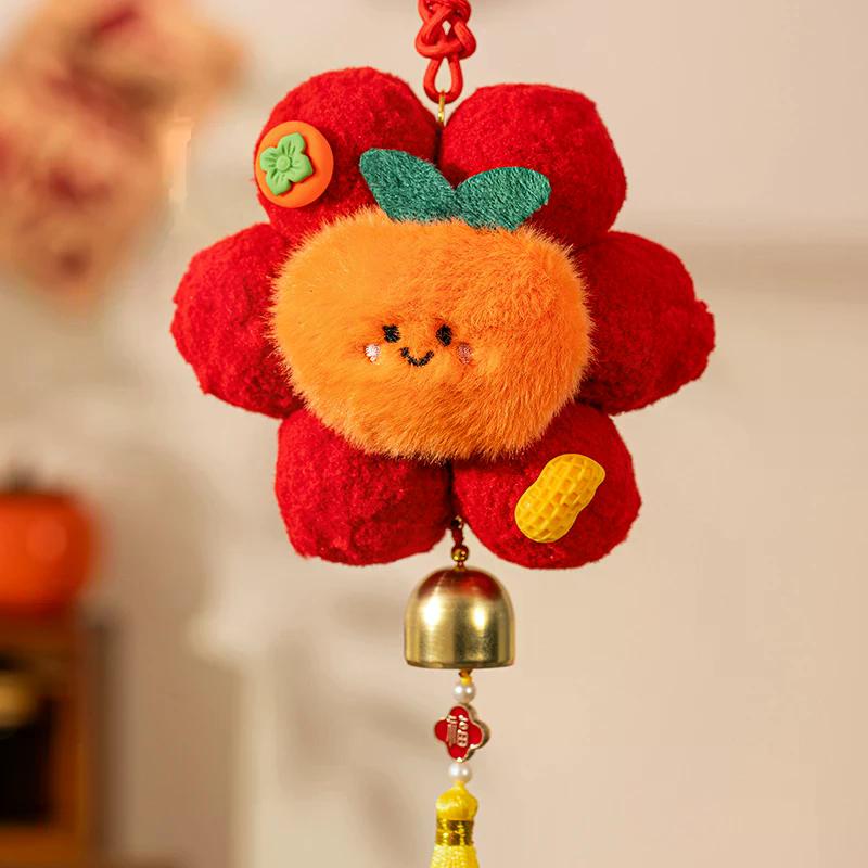 2026 Year Of The Horse New Year Decor Pendant Plush Living Room Joyful Atmosphere Decor Spring Festival Entrance Door Hanging