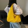 Large-capacity Tote Bag Women's New Simple Solid Color Niche Lazy Wind Shoulder Bag Leisure Commuting Shopping Cloth Bag