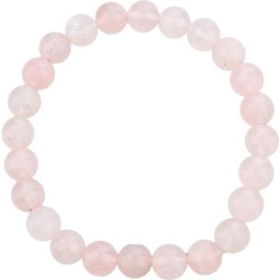 Natural Stone Bracelet - Rose Quartz - 24 Beads - Adult - Unisex