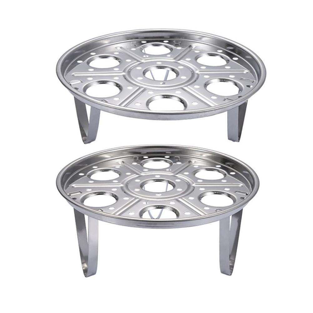 

Stainless Steel Steam Rack Multi Functional Stand Heat Resistant Egg Kitchen Utensils Height 5.3cm