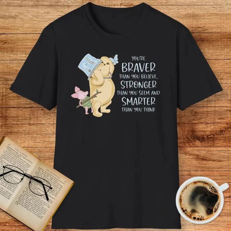 Winnie The Pooh Braver Stronger TShirt Unisex S