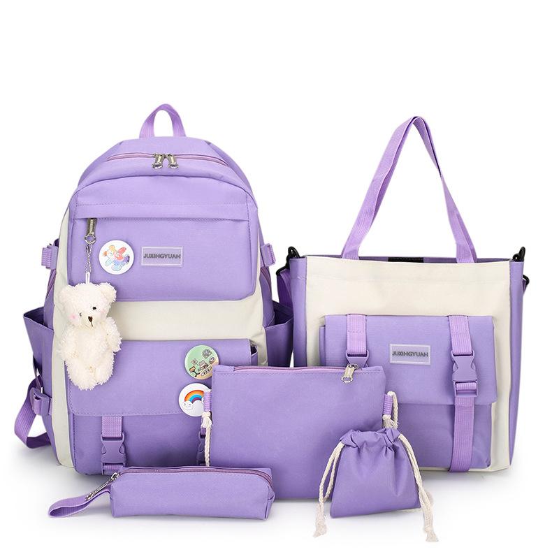 Korean Version Primary School Students Junior High School Students High School Students Large Capacity Small Fresh and Fashionable Backpack