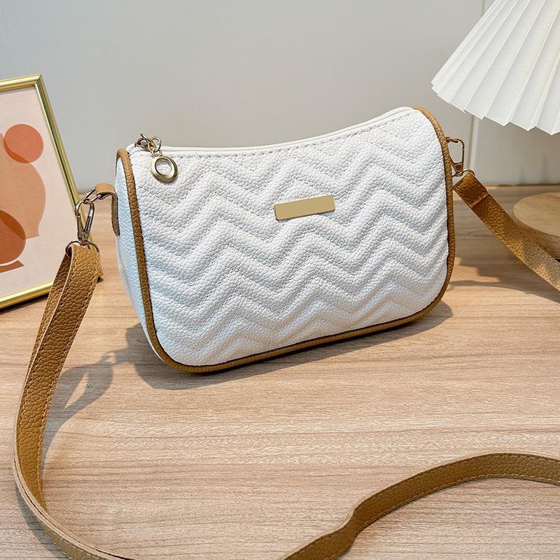 Underarm Bag New Shoulder Bag Women's Bag Wave Pattern Mobile Phone Bag