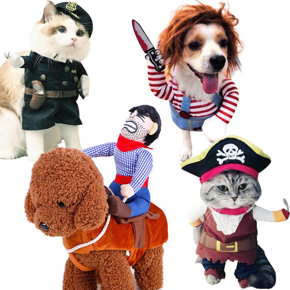 Pet Transformation Cat Funny Christmas Transformation Dog Clothes, Pet Funny Halloween Costumes