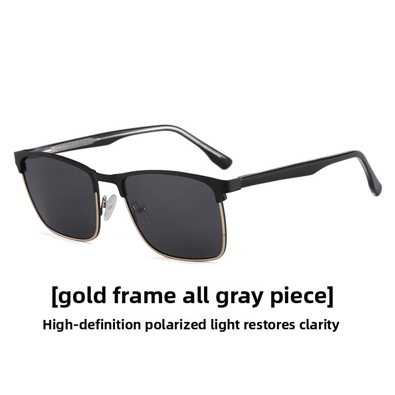 2026 new polarized sunglasses with acetate pins on the temples, high-end sunglasses, European and American fashion glasses, specifically for driving