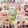 10/50pcs Cute Cartoon Labubu Doll Stickers Waterproof DIY Flower Plant Sticker Pack for Watercup Laptop Scrapbook Notebook Diary Stickers