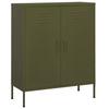 Vidaxl Cabinet, Olive Green, 80X35X101.5 Cm, Steel