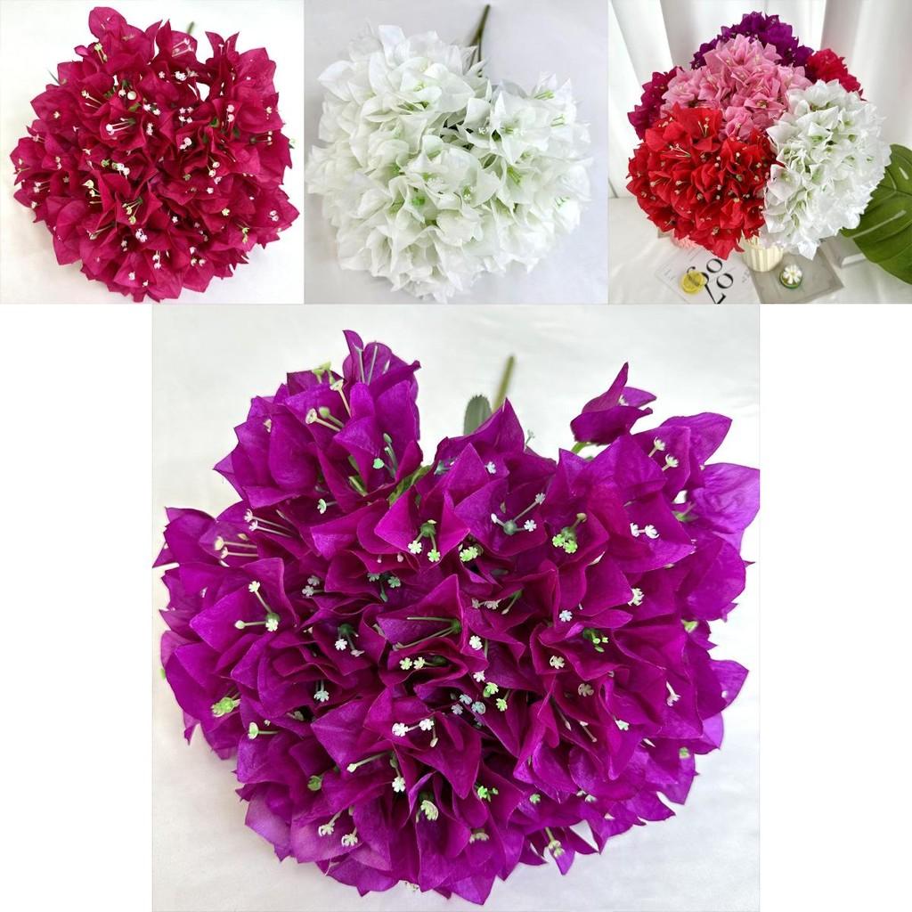 Künstliches Bougainvillea-Blumenarrangement für Hochzeitsfeiern und Foto-Requisiten mit realistischem Design