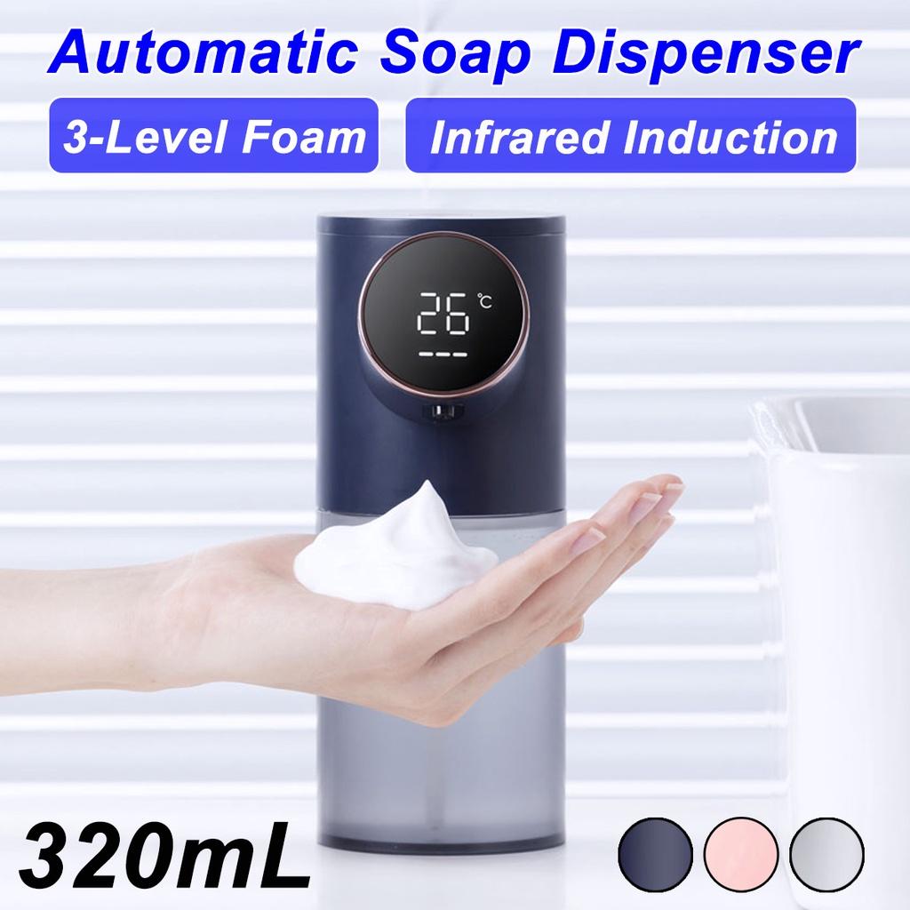 3W 320ML Rechargeable Infrared Induction Automatic Soap Dispenser Waterproof Digital Display Soap Dispenser