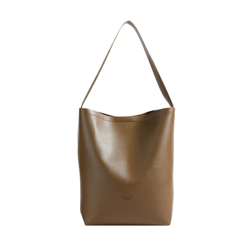High-quality Tote Bag New Large-capacity Commuter Shoulder Bag for Women Retro Versatile Niche Bucket Bag