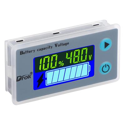 DROK 48V 48V Elektrisches Board Ladezustand Batteriekapazität Niederspannung und Temperatur Monitor Handbuch bitte kontaktieren Sie den Prüfer, 10-100V, 12V, 36V,