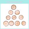10 X Natural Wood Slice Christmas Tree Ornament Hanging Decor Diy Craft Gift Tag