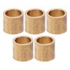 5PCS Billiard Cue Tip Copper Hoops 10.2mm Billiard Replacement Ferrule Snooker Pool Cue Tips for Cue Stick