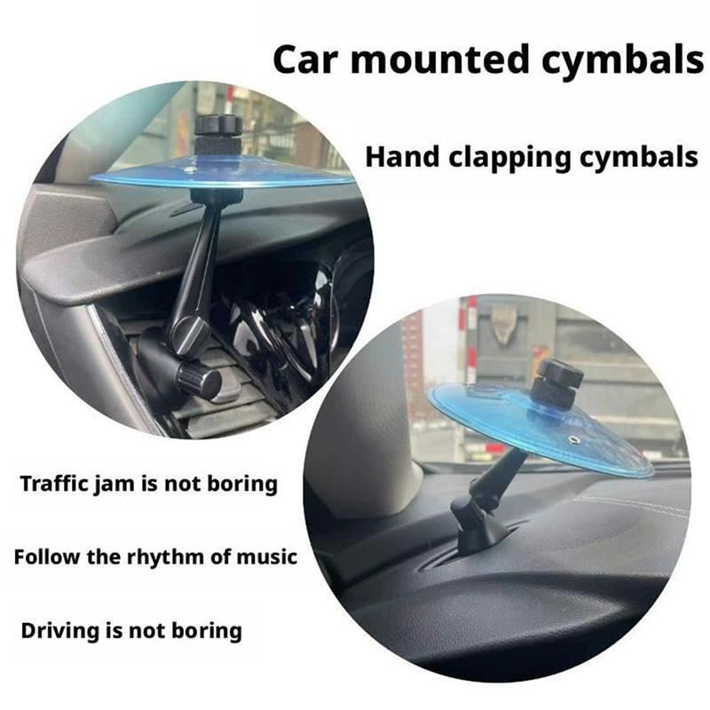 Araba Çarpışma Zil Hava Çıkışlı Mini Davul Araba Davul Zil Hava Çıkışlı Araba El ile Çalınan Ziller Müzik Aleti Araba İç Mekanı İçin