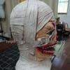 Halloween Mumie Zombie Latexmask - Skräckhuvudbonad för Kostymer, Spökhus och Escape Rooms