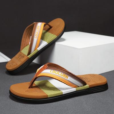 Herren Zehensandalen Strandsandalen Sommer Hausschuhe Rutschfest Lässige Flache Schuhe Hausschuhe Indoor Hausschuhe für Herren Outdoor Pantoletten