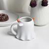Halloween Cute Funny Little Ghost Water  Mug Embossed Ceramic Cup Design Sense Minority Creative Pumpkin Cups