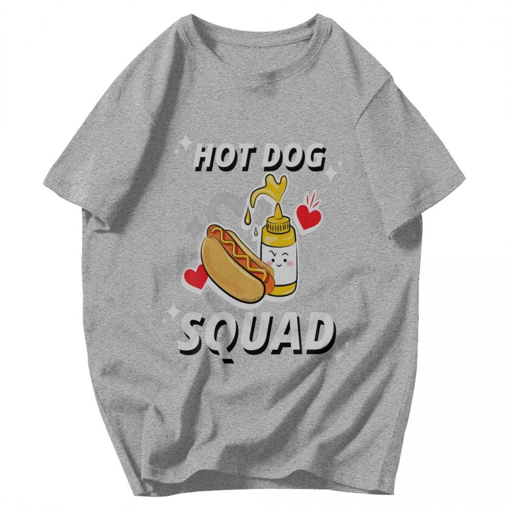 Herren T-Shirt Hot Dog Squad Cooles Hotdog Lustige Pops Y2K Grafik-T-Shirts Unisex Kleidung T-Shirts