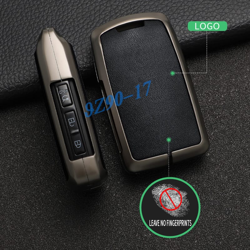Metal Leather Car Key Fob Case Cover Keychain For Mazda 3 Bp 6 Gj Cx5 Cx9 Cx30 Cx50 Cx60 Cx70 Cx90 Mx30 Mx5