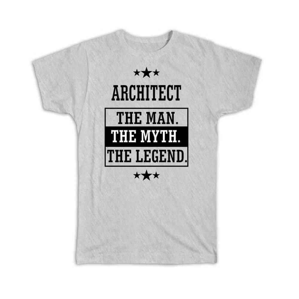 Gift T-Shirt : ARCHITECT The Man Myth Legend Office Work Christmas S