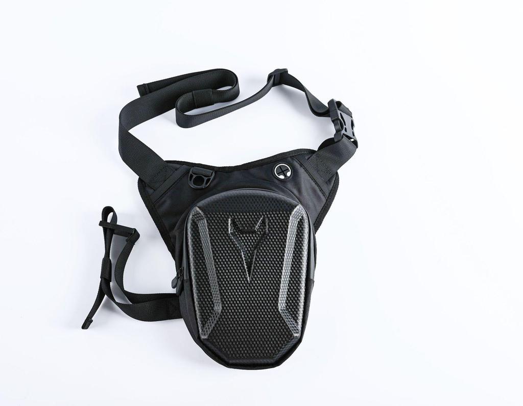 Waterproof Motorcycle Tactical Leg and Waist Bag - Hard Shell Messenger and Riding Backpack for Men