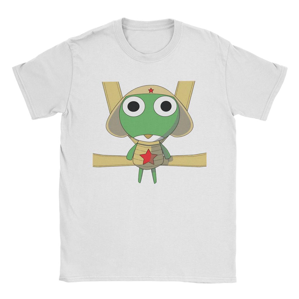 Men Womens TShirts Funny Sgt Frog Keroro Awesome 100 Cotton Tees Short Sleeve  T Shirts Crewneck Clothes Party