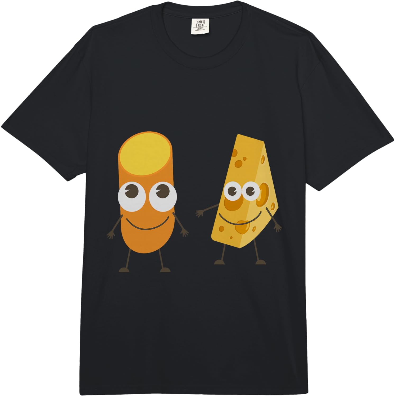 Macaroni and Cheese Funny Caricature Gift Comfort Colors Adult Heavyweight Unisex T-Shirt XXXXL