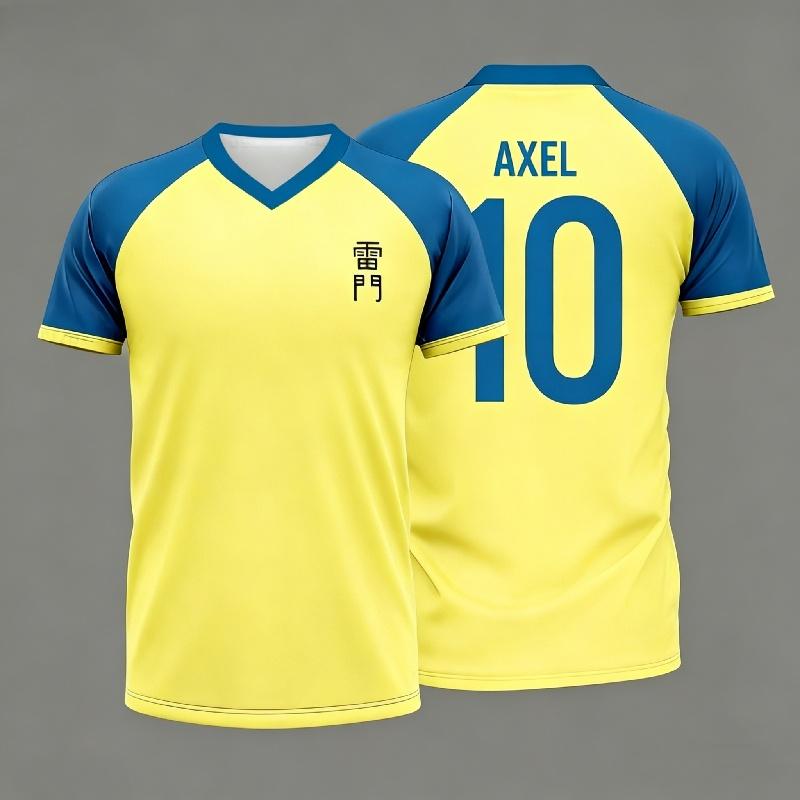 Maglietta polo da calcio anime giapponese, Inazuma Eleven, per famiglia e bambini, a maniche corte, sportiva, casual, traspirante, T-shirt top per tutti i giorni.