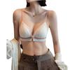 Front buckle beautiful back summer thin exclusive sexy pure lace French triangle cup bra cover summer