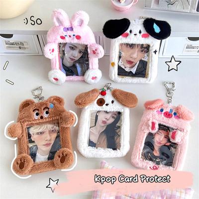 Cartoon Plüsch Fotokartenhalter Kawaii Kpop Fotokartenhalter Idol Fotokarte Bilderhülle Ordner Sammelbuch Kpop Alben