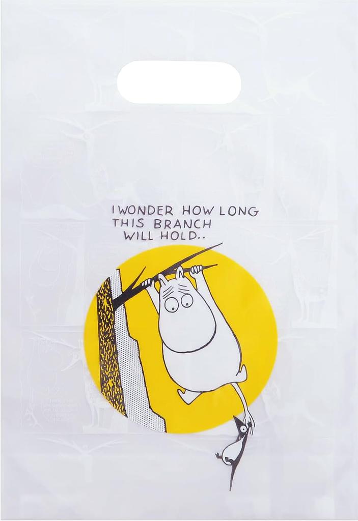 Indigo Moomin Plastic Daily Bag MP623 Handbags, Bags, S, Moomin/Swing, Yellow, 7-Pack,
