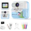Kids Camera Instant Print, Kids Christmas Birthday Gifts Instant Cameras That Print Photos,1080P Toddler Camera Toys for 3 4 5 6 7 8 Year Old Girls
