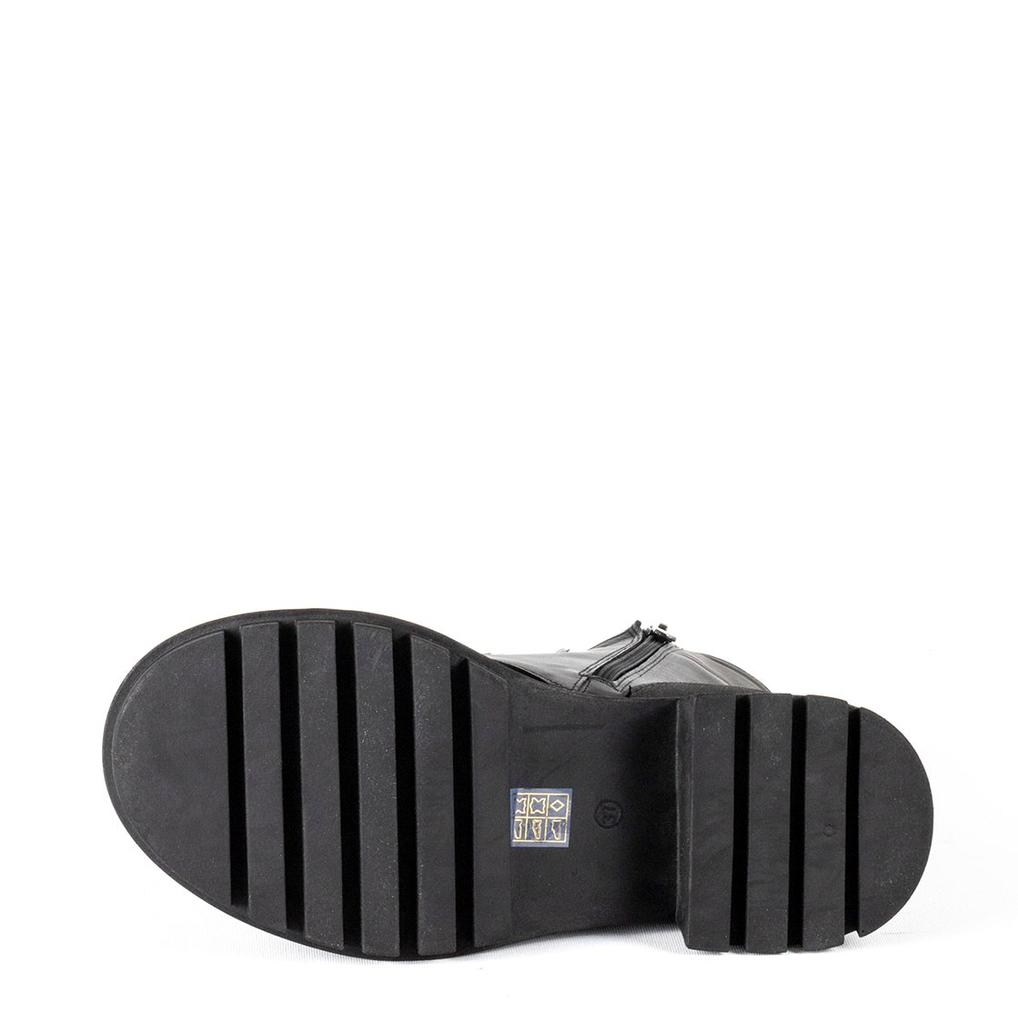 Stilvolle Freizeitstiefel für Damen aus echtem Leder mit dicker Thermosohle