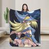Anime Yu Gi Oh Card Blankets Flannel Autumn/Winter  Portable Super Soft Throw Blanket for Sofa Travel Rug Piece