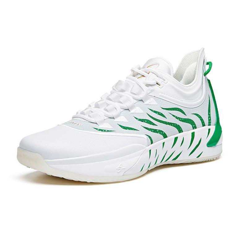 Anta Gordon Hayward GH1 Slip Resistant Cushioning Low top Basketball Shoes Men's White Green 112011103-4