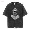 Marcus Aurelius Stoicism T Shirt Zen Buddha Quote Funny For Her Ladies Philosophy Think Deep Mindfulness Vintage Washed