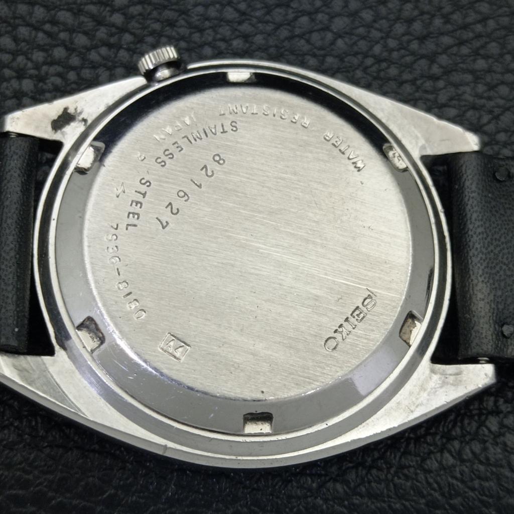VINTAGE SEIKO 5 AUTOMATIC 7009A JAPAN MENS ARABIC WHITE DIAL WATCH A702676-1 R209-a702676