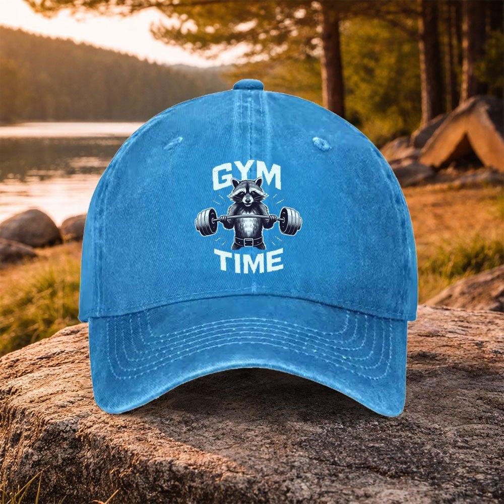 Crunchy Noodle Print Washed Baseball Cap Unisex Duckbill Cap for Golf Casual Outdoor Wear