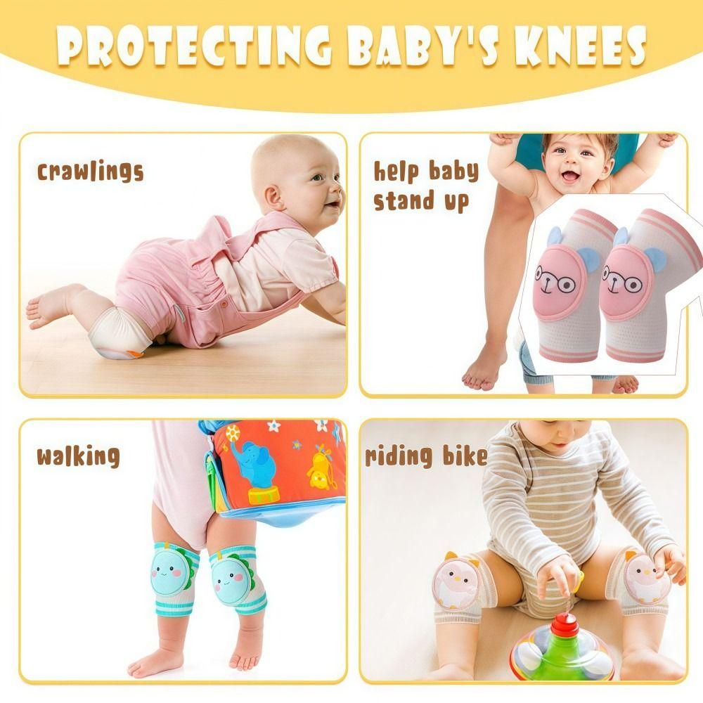 Sturzsichere Baby-Knieschoner Atmungsaktive Krabbel-Knieschoner Schützen Babys Knie