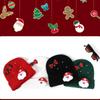 Winter Hats For Women Knitted Snow Beanie Warm Hat With Santa Claus And Bow Bell For Christmas Party Holiday Winter Snow Hiking
