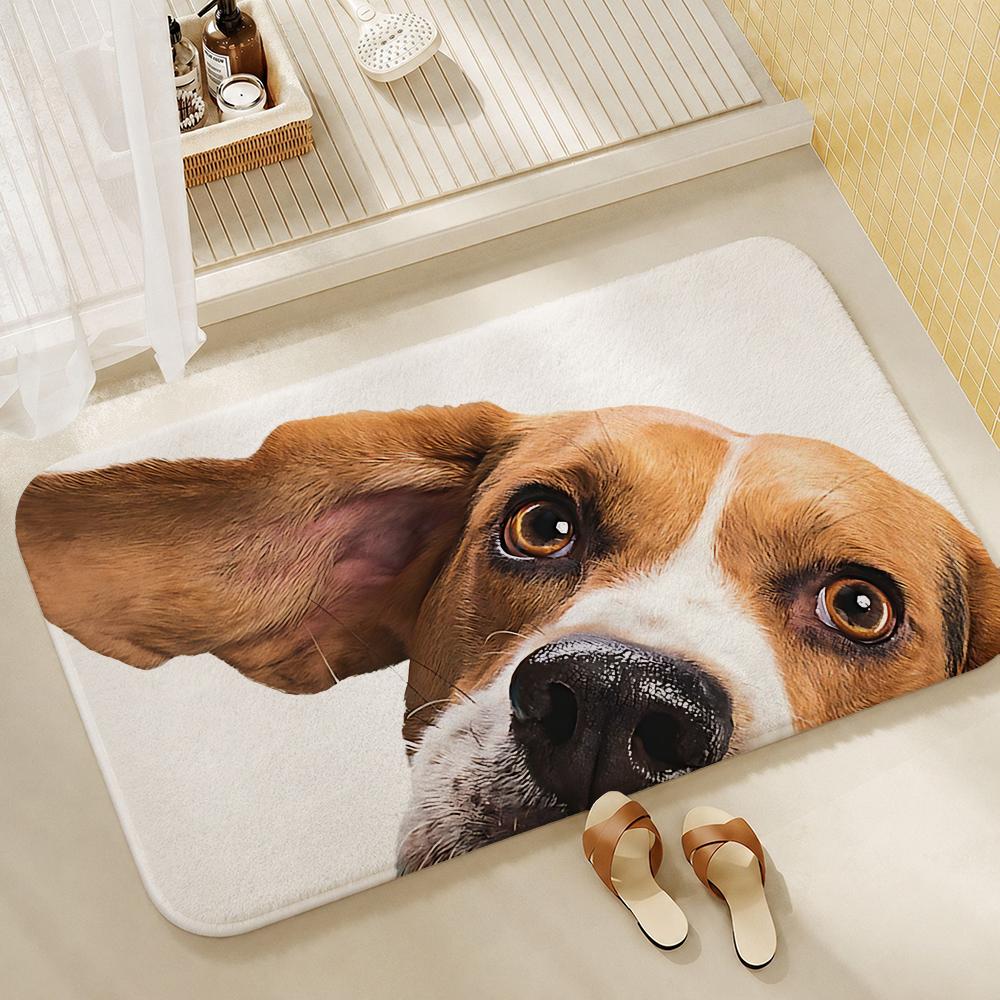 Art-dogS Floor Mat Shower Foot Mat, Bedside Carpet, Entrance Absorbent Doormat, Soft Non-Slip