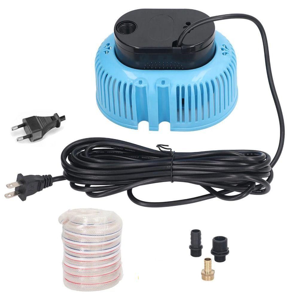 75W Pool Cover Pump with 3 Adapters 2000L/H Swimming Water Removal Pump 16ft Drainage Hose Waterproof Circulation Filter Pump