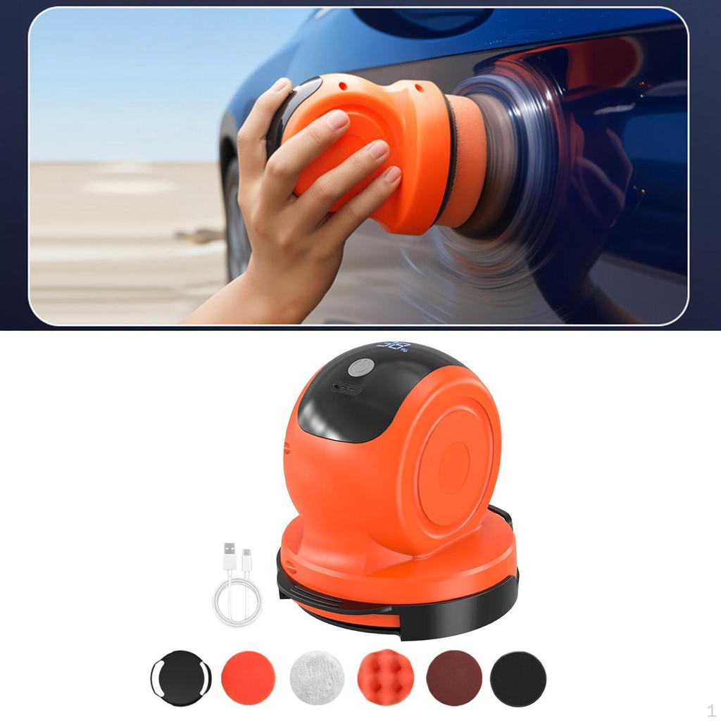 Cordless Car Buffing Polisher Machine Detailing Waxing Polishing Tool Auto