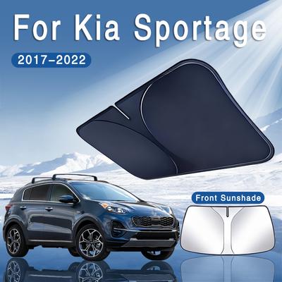 For Kia Sportage 2017-2022 Foldable Car Sun Visor Front Windshield Sunshade Heat Insulation Summer Cooling Auto AccessoriesWindshield Sunshades 1