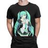 Men Women Hatsunes Mikus Anime  T Shirts Manga Pure Cotton Clothes Vintage Short Sleeve Crewneck Tee Shirt Plus Size T-Shirts