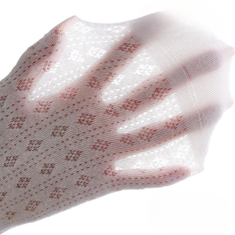 Solid-color Spring and Autumn Anti-odor Socks, Women's Mid-calf Socks, Short Socks, Simple Perforated Mesh Women's Socks