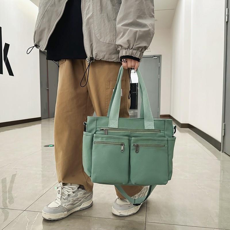 Versatile Large-Capacity Corduroy Shoulder Bag for Women - New Korean Style