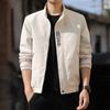 Men's Jacket Jacket Black High-end Stand-up Collar Korean Version Slim-fit Trendy Men's Clothing Spring and Autumn Sports Casual Top