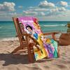Custom Name Ultra-Soft Beach Towel with Princess Theme,Ideal for Pool - Camping, Diving - Perfect Travel Essential, Vibrant Beach Towel.